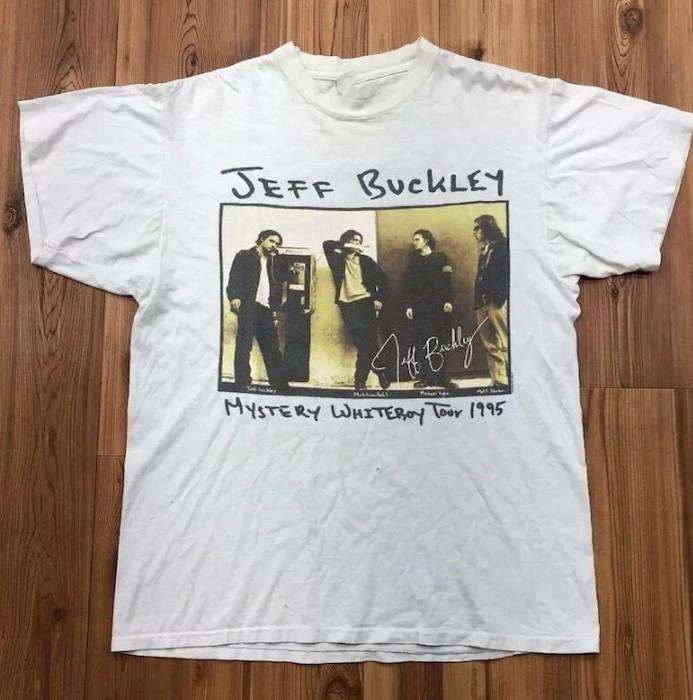 Jeff Buckley Music Tour Basic White Unisex T-shirt Reprint S-5XL
