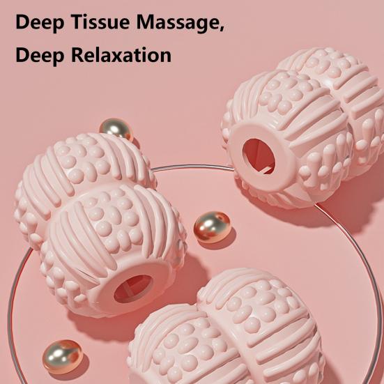 Muscle Roller for Legs 32 Wheels Circular Leg Clamp Manual Leg Roller Massage Tool for Arm Leg Calf Thighs
