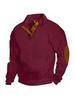 Men's Stand Collar Long Sleeve Casual Outdoor Stripe Hoodie - European Size (Spring/Autumn 2025)