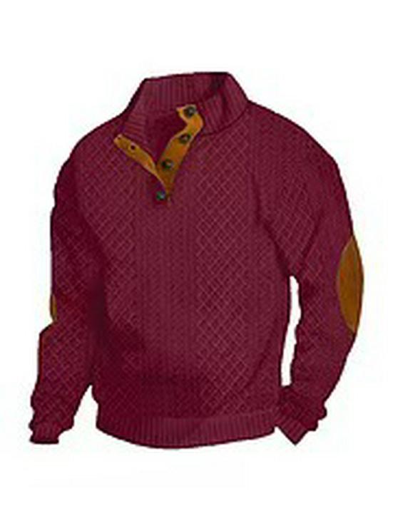 Men's Stand Collar Long Sleeve Casual Outdoor Stripe Hoodie - European Size (Spring/Autumn 2025)