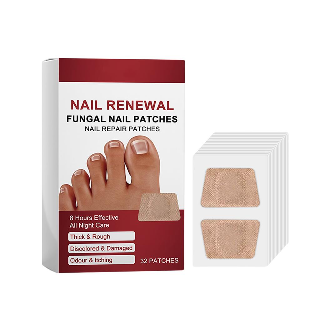 Fungal Nail Patches Hands And Feet Soft Nail Inlaid Nail Thickening Bright Nail Furrow Gray Nail Care Patch 32 PATCHES