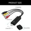 USB 2.0 Video Capture Card Video Converter Adapter Cable Convert VHS Hi8 VCR To Digital for PC