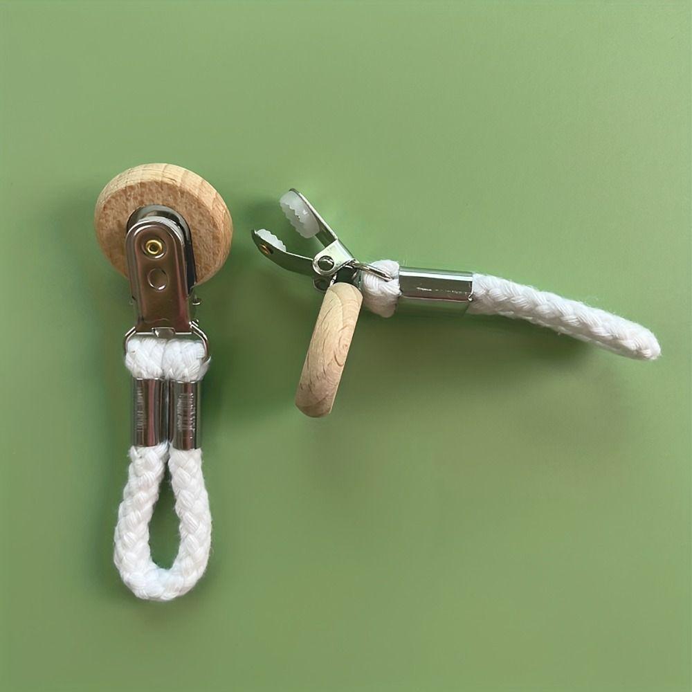 White Cotton Rope Towel Clip Hanging Hand Towel Hook Multifunctional Cotton Loop Towel Hook Home