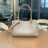 Small Niche Luxury Style New High-quality Vegetable Basket Tote Bag Single Shoulder Commuting Large Capacity Woven Bag Hand-held Diagonal Cross Bag