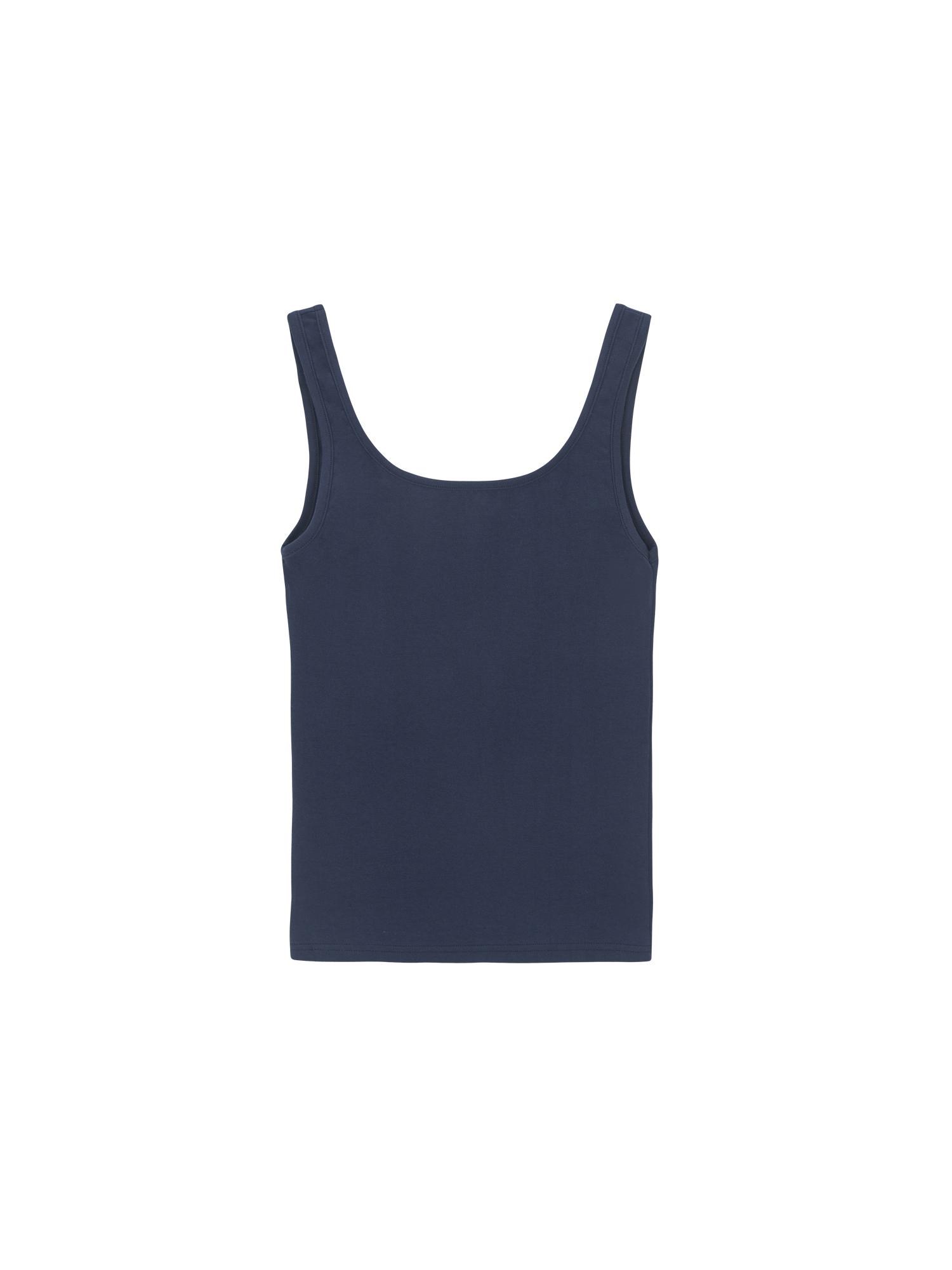 Salad Basket Deep Square Back Tank - Navy Free