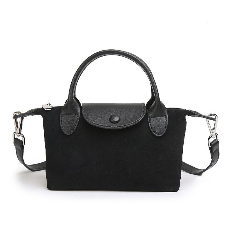 Genuine Leather Dumpling-style Leather Handbag with Cowhide Cover, Shoulder Strap Crossbody Bag, High-end Women s Bag