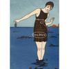 Vintage Fashion Evening Dress Suit Woman Posters and Prints Canvas Painting Wall Art Picture for Living Room Home Decor Cuadros