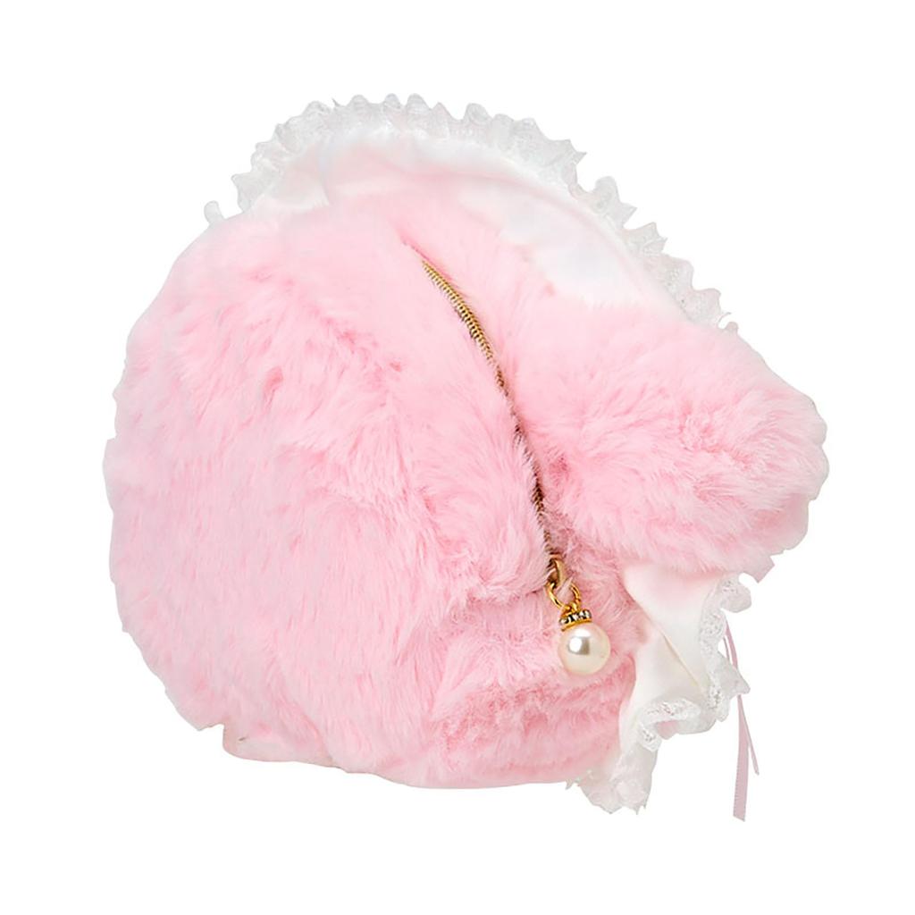 Sanrio Pouch My Ages 3 and 012122 Face-Shaped (White Frill) Melody, Up,