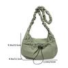 Women Drawstring Satchel Bag Adjustable Strap Leisure Sling Bag Large Capacity Cloud Drawstring Hobo Bag Female Daily Bag