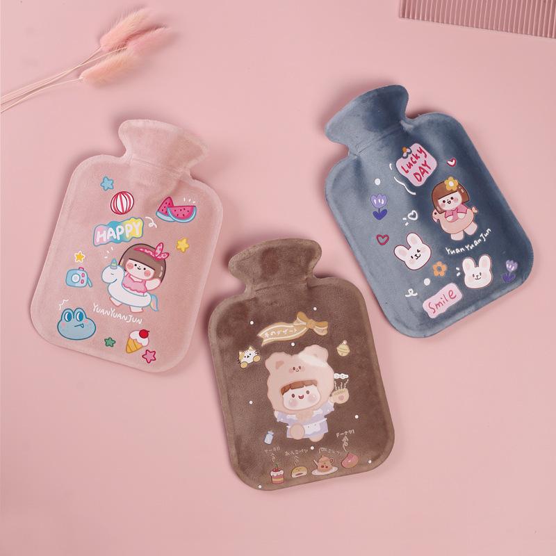 Mini Plush Cartoon Hot Water Bottle & Hand Warmer