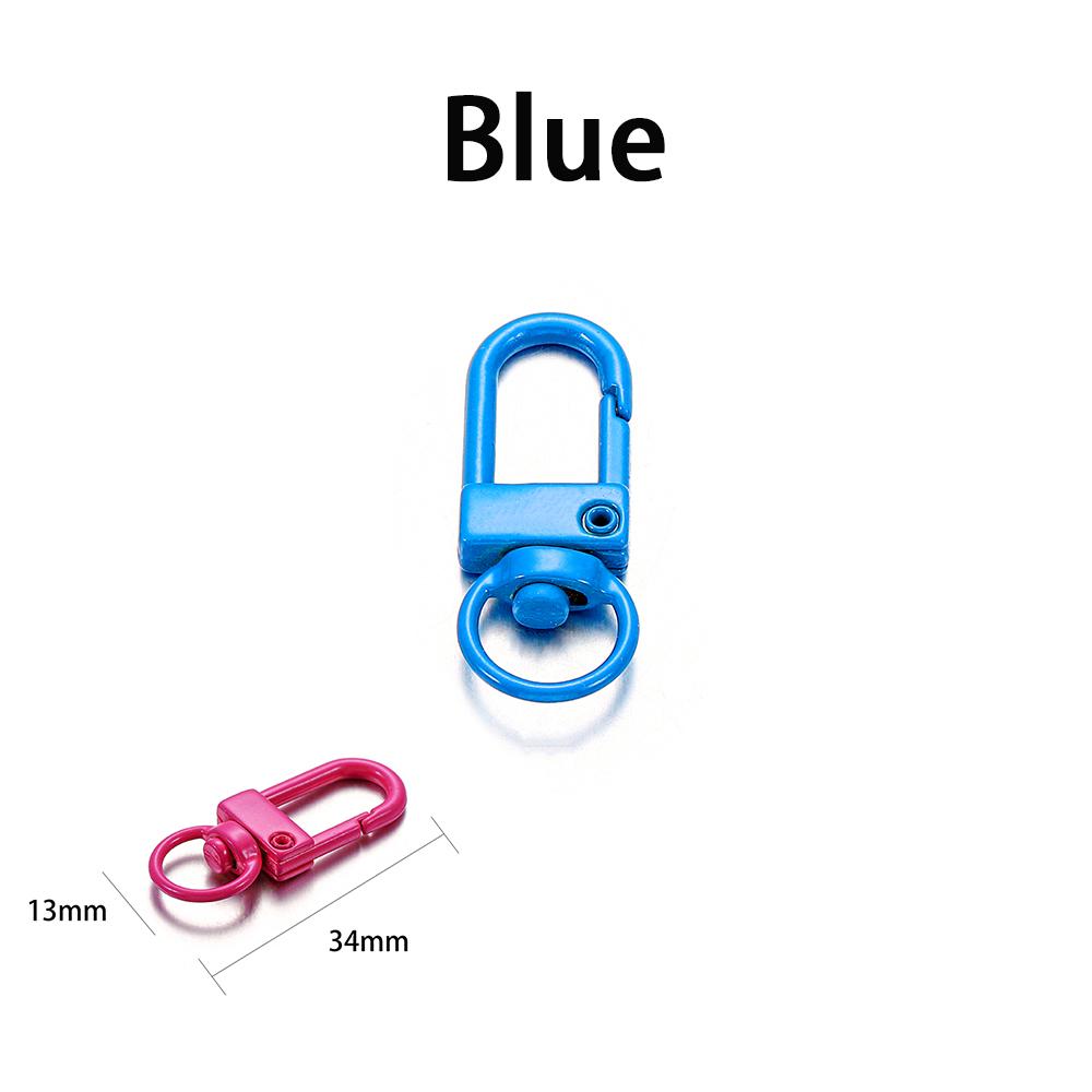 10pcs/lot 12*33mm Dog Buckle Zinc Alloy Bag Hook Buckle Key Ring Connectors For DIY Jewelry Making Supplies