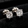 6A Grade 5carats Big Size  Mozambique diamond Earing 925 Sliver Jewelry Polished for Wedding & Love Gifts