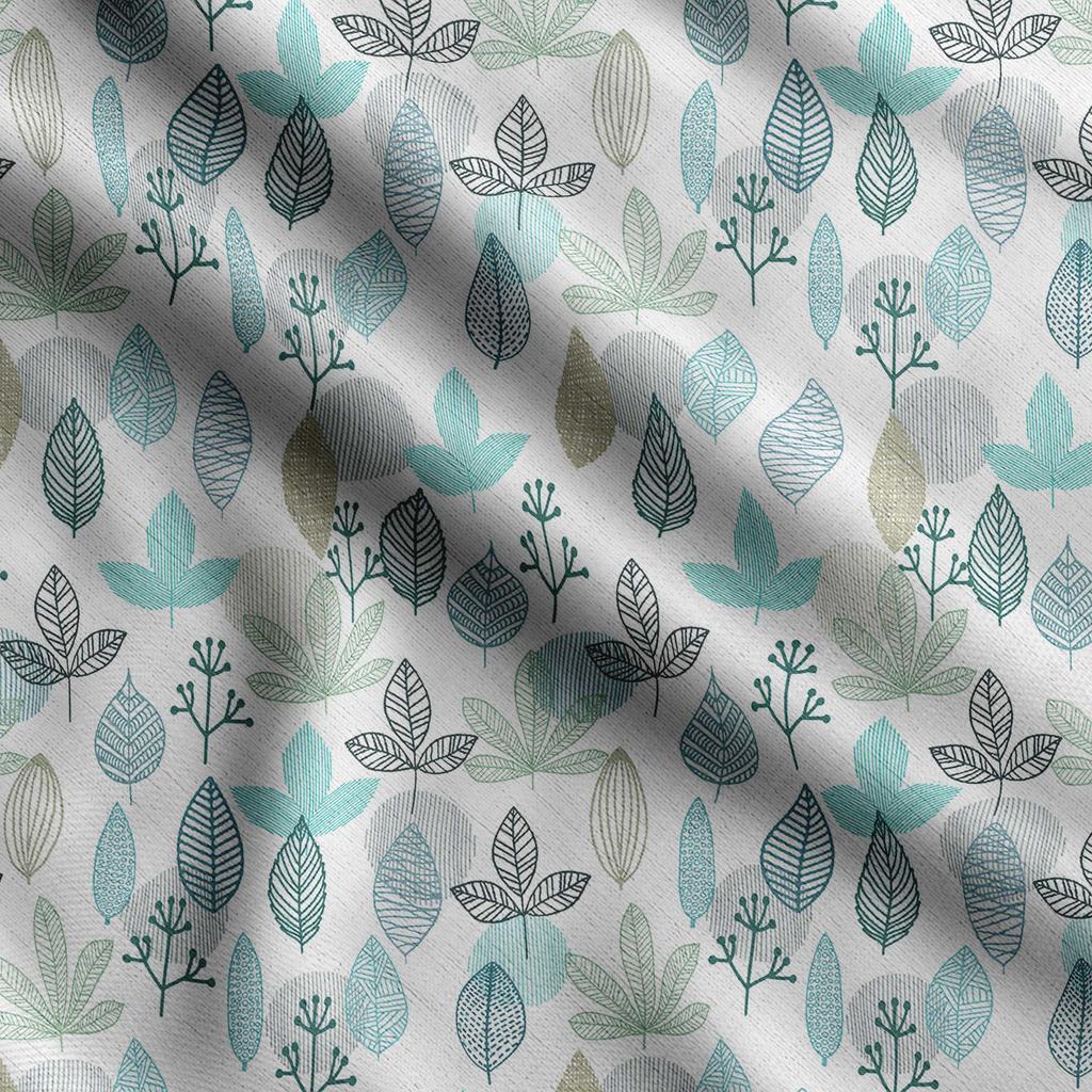 Soimoi Leaves Print,  Cotton Cambric, Quilting Fabric Sold by The Yard 42 Inch Wide, Medium Weight Cotton Fabric,