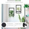 Decorative Wooden Wall Shelf Square Storage Rack Versatile Plant Display Rack  Flower Vases