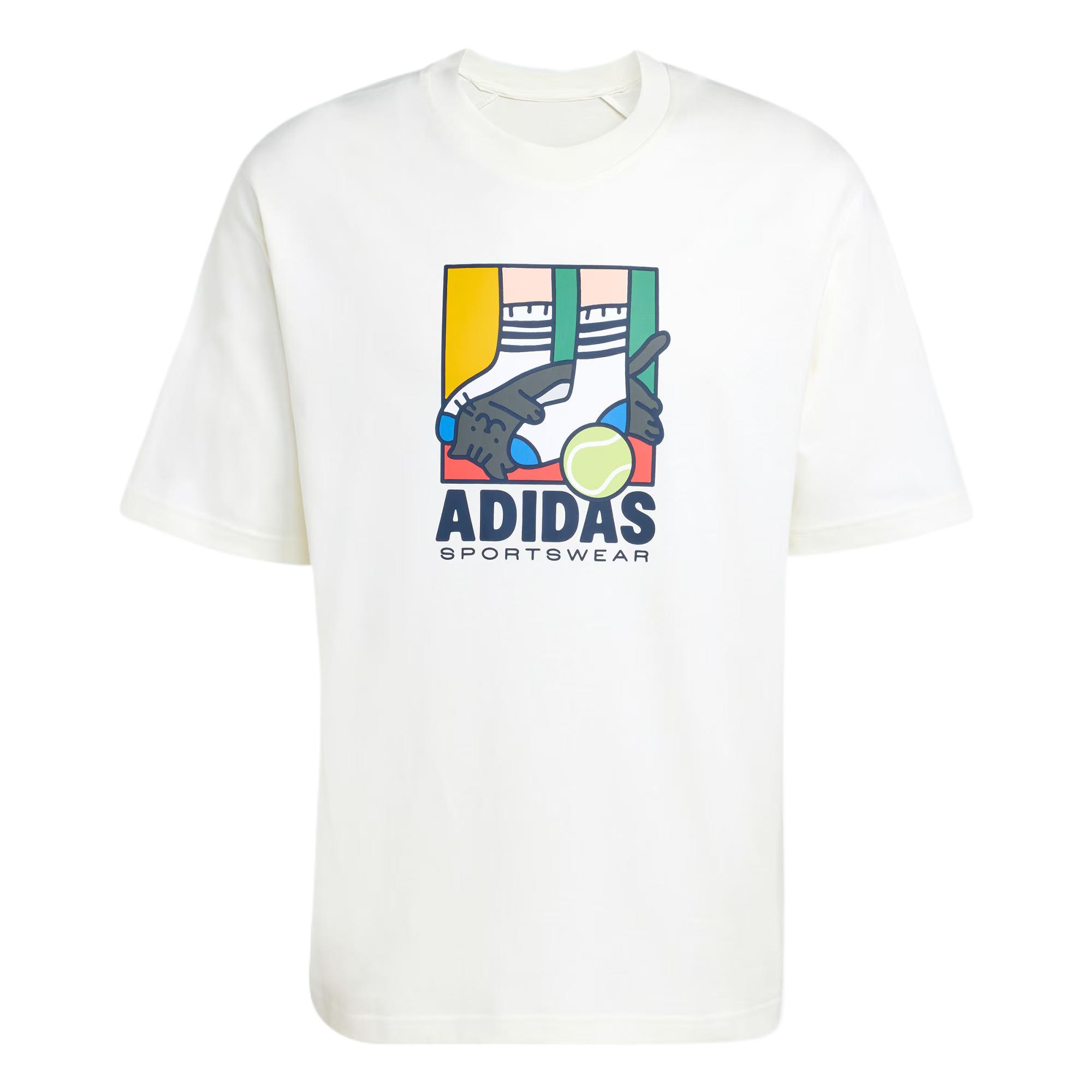 

Adidas Cartoon Cat Short Sleeve T-Shirt Men tops KE4341 S