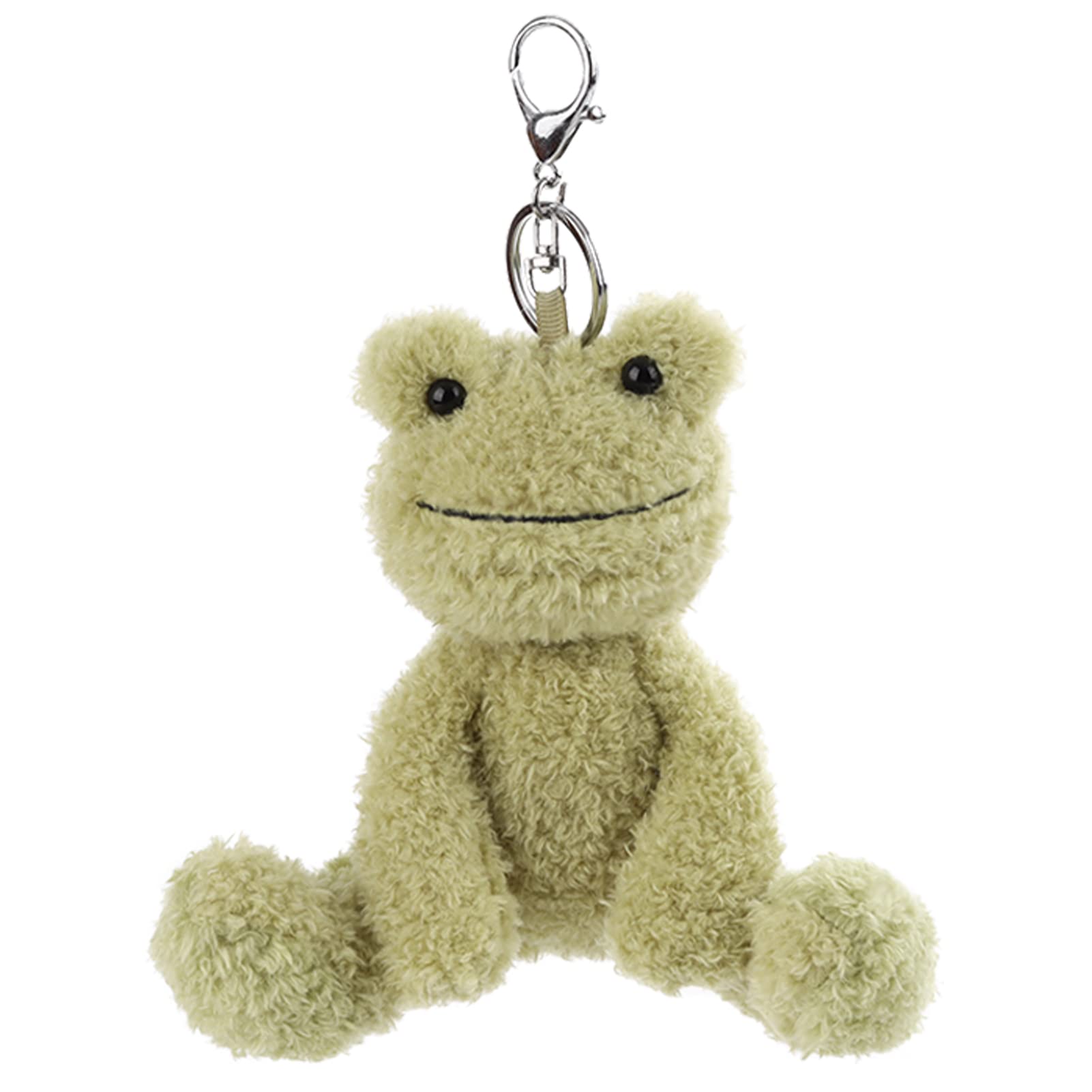 

Apricot Lamb Velvet Frog Cute Soft Keychain Plush Perfect for Boys and Fits Kids Backpacks and 15cm Toy, Girls, Purses, зелёный