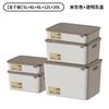 Desktop storage box with lid Japanese plastic storage box Home kitchen finishing box Student dormitory sundries storage box
