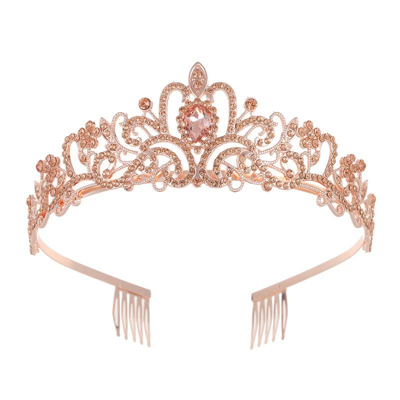 Crown Tiara for Children Little Princess Crown Tiara Bride High-end Headband Female New Tiara for Children