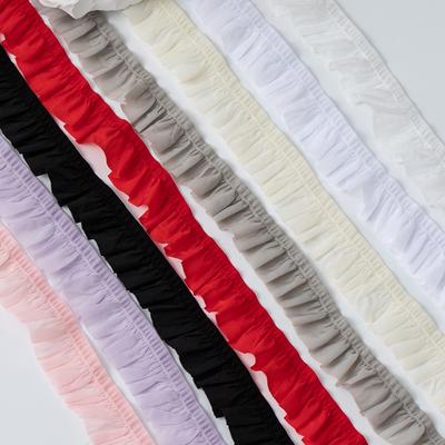 2,5 cm Farbe Stoff Pilz Nylon Elastisches Band Spielzeugpuppe Damenkleid Socken Dekorative Gürtel