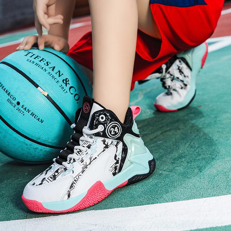 Herren High-Top Basketballschuhe Print Rutschfeste Sohle Atmungsaktives Sport-Schuhwerk