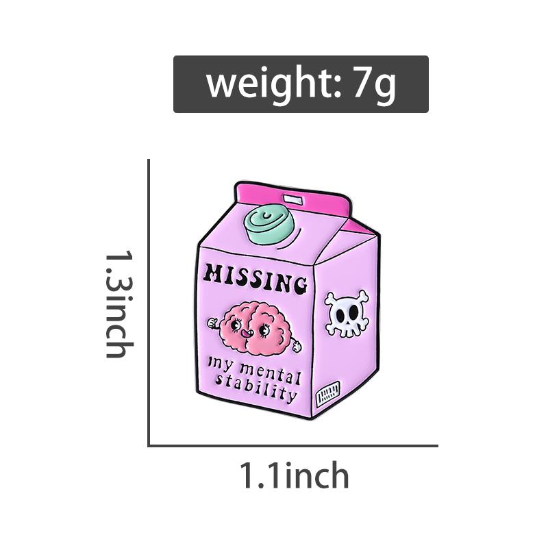 MISSING My Mental Stability Enamel Pins I Have Stability Brooches Fashion Lapel Badge Backpack Clothes Jewelry Gift for Friends