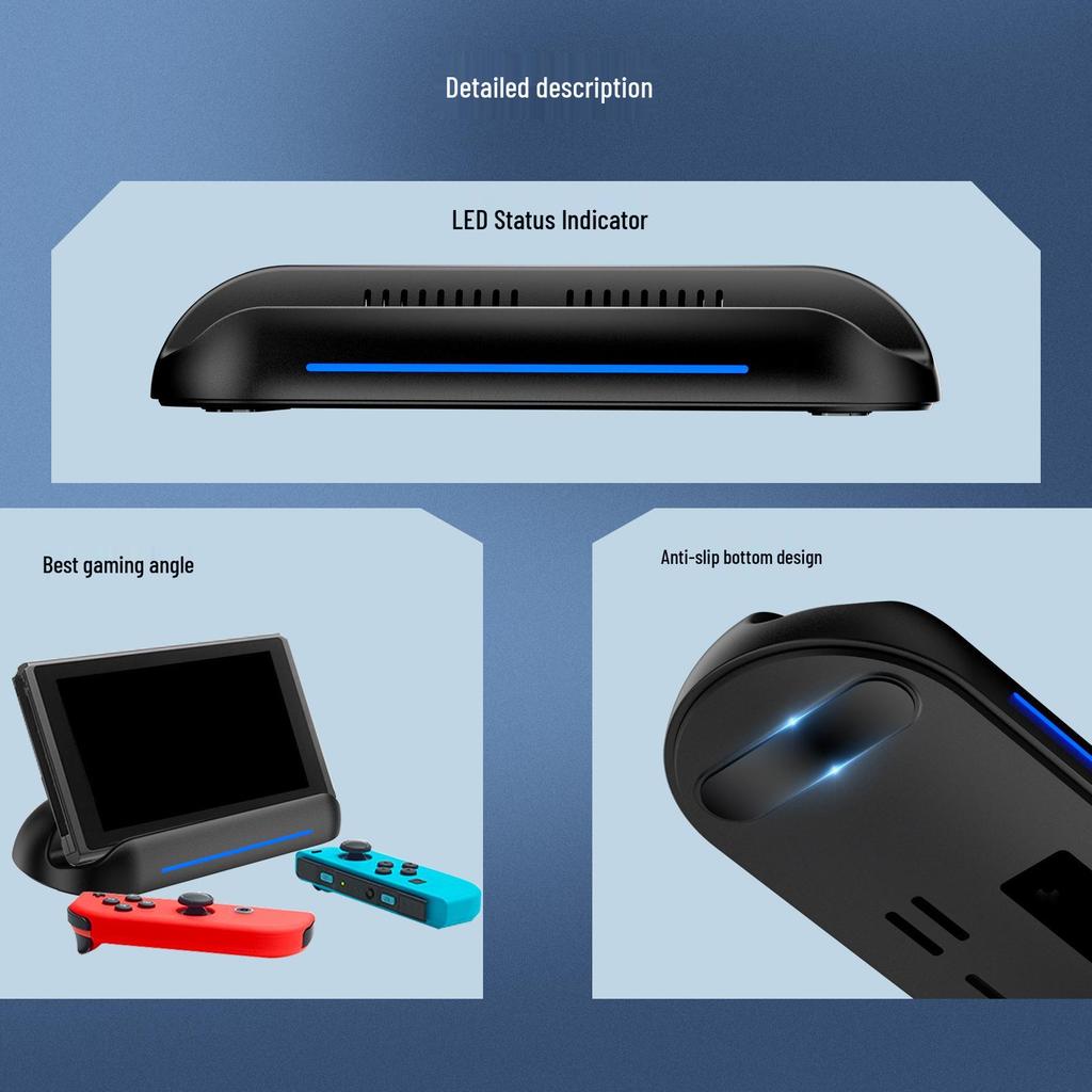 Steam Deck M.2 Aluminum Alloy Docking Station with Type-C Hub Expansion