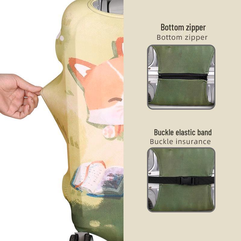 Thickened Cartoon Leather Suitcase Covers: Protective Dust Cover for 20, 24, and 28 Trolley Cases