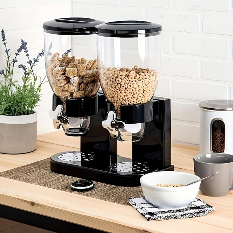 Sturdy Food Dispenser with Sealed Lids Designs for Dry Goods Storage Preservation