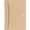 Spiral Notebook - OXFORD - TOUAREG - 180 Pages - Optik Paper 100% Recycled - Beige Kraft Cover