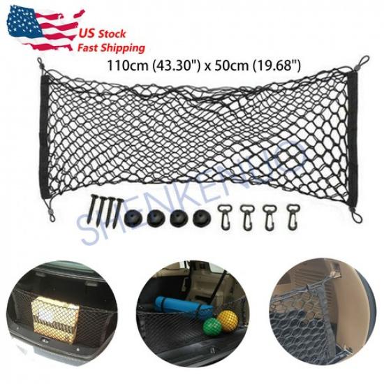 Nylon Rear Bed Envelope Style Trunk Mesh Cargo Net For   Silverado 2013-2020