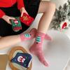 1/4 Paare Cartoon Weihnachtsstrümpfe Niedlicher Schneemann Weihnachtsmann Winter Warme Socken Weihnachtsdekoration Für Zuhause Neujahrsbedarf Geschenk
