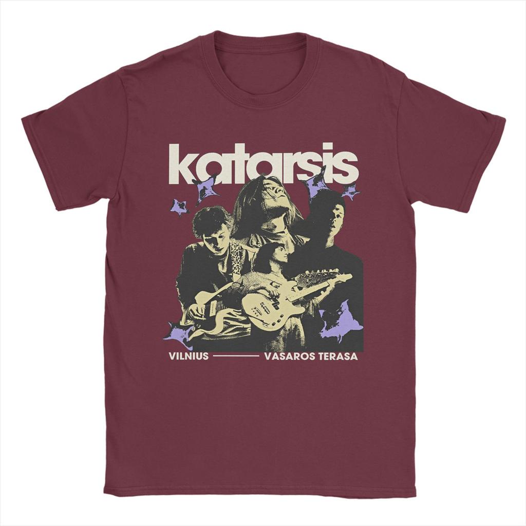 Katarsis Band T-Shirt for Men  Unique Cotton Tees Crewneck Short Sleeve T Shirt 4XL 5XL Tops