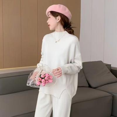 DIMANAF 2024 Autumn Women Sweaters Winter Lady Pullover Tops Female Turtleneck Knitted Basic Solid Tees Shirt 4202
