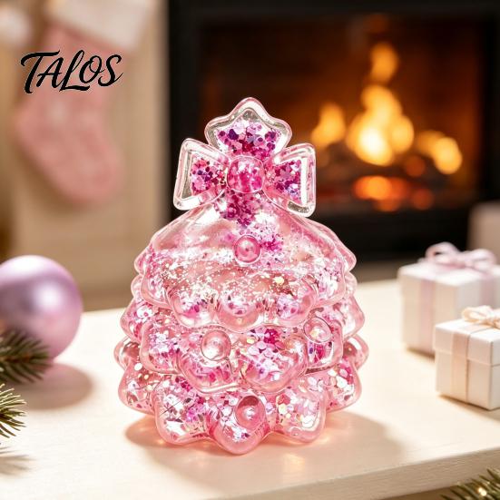 Kerstboom Sensorisch Speelgoed Glitters Kerst Knijpspeelgoed, voor Stressverlichting, Mini Fidget Langzaam Rijzend Vakantiecadeau Kinderen Volwassenen