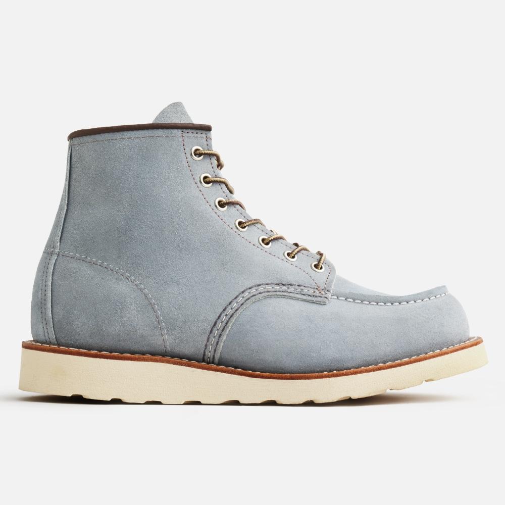 Redwing 6-Inch Moc Toe 8800 - Dusty Blue Abilene