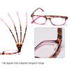 Turezing Reading Glasses Spring Hinges for Men Women Rectangular Frame HD Magnifier Eyewear