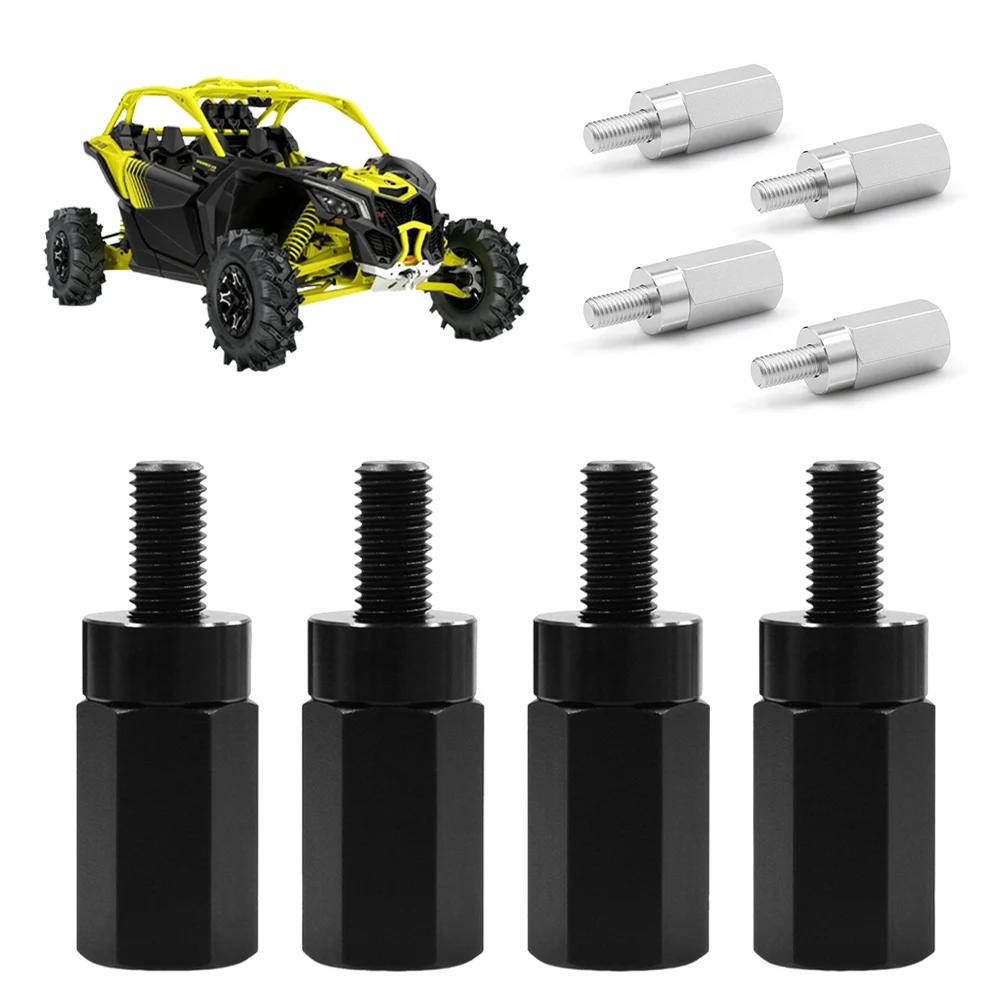 4Pcs UTV Seat Riser Kit with 4 Spacers Seat Lift Up Riser Screws ATV Seat Riser Lift Mount Kits Fit for Can-Am Maverick X3