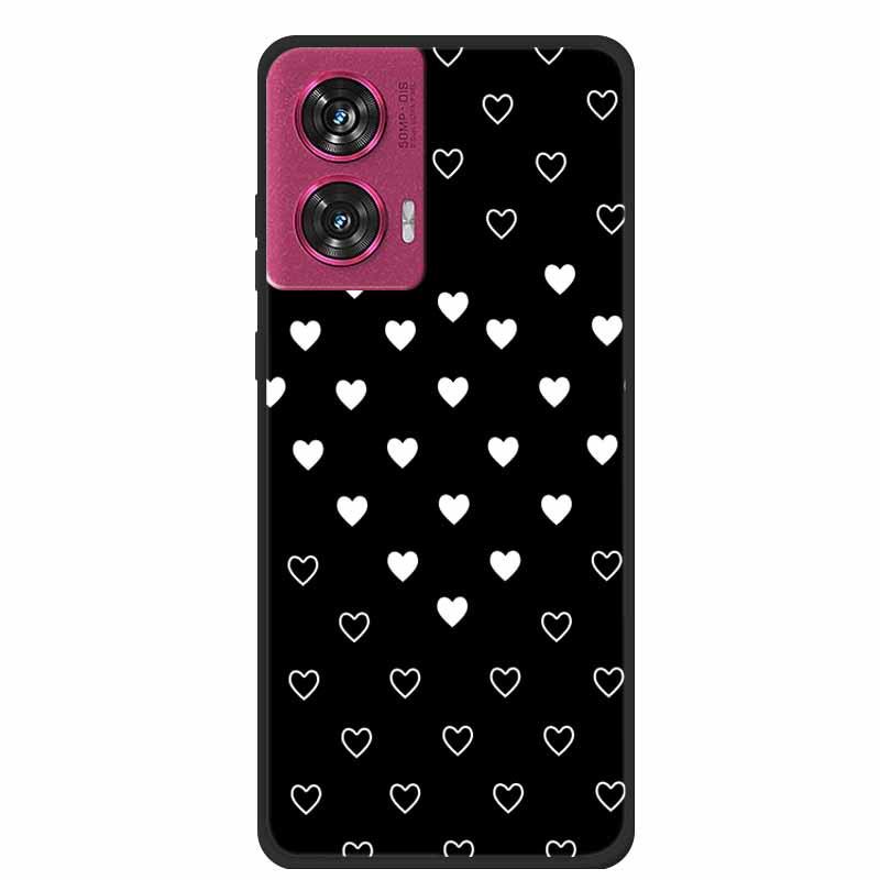 MOTO EDGE 50 Fusion Simple Letter TPU Soft Case: Personalized Color Design
