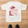 Undskyld, du ser ud, som om du elsker mig T-shirt Vestlig Cowgirl Lyserød Støvle T-shirt