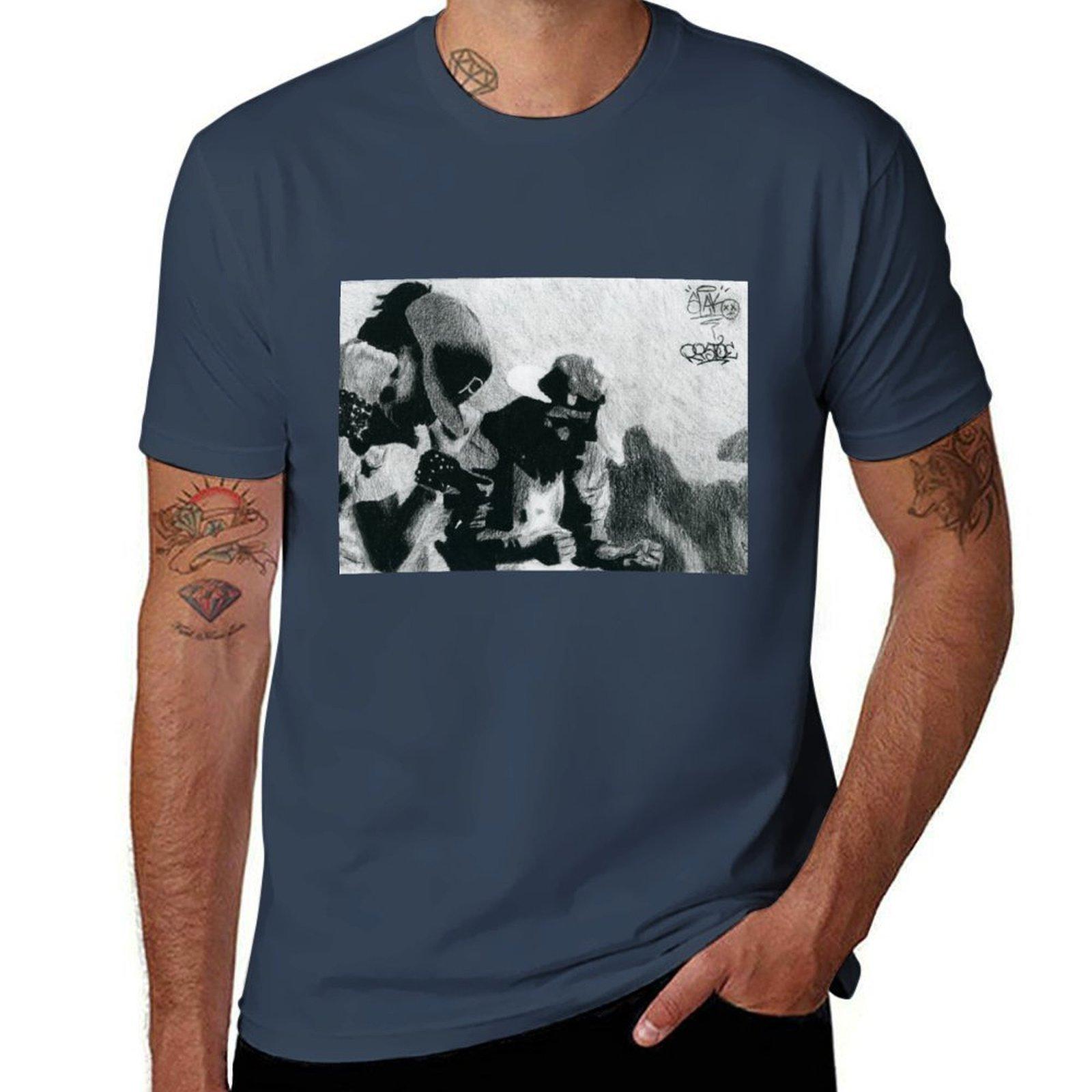 Les Twins Charcoal TShirt Casual Everyday Wear TShirt S