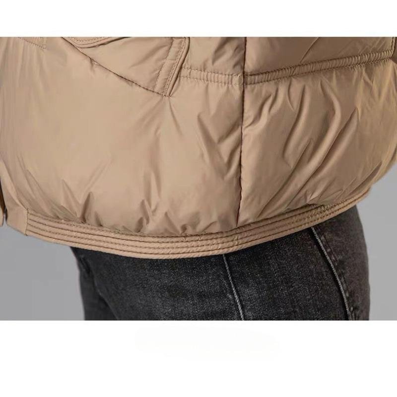 Women's Down Vest Autumn Winter New Style Outerwear White Goose Down Cropped Loose-fit Stylish Thickened Vests