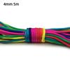 7 Strands Rainbow Paracord 2/3/4mm Parachute Rope Perfect for DIY Bracelet Making Backpacking Outdoor Survival Activities