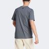Adidas Essentials Alphabetic Logo Print Round Neck Short Sleeve T-Shirt Men Tops Grey IJ8578