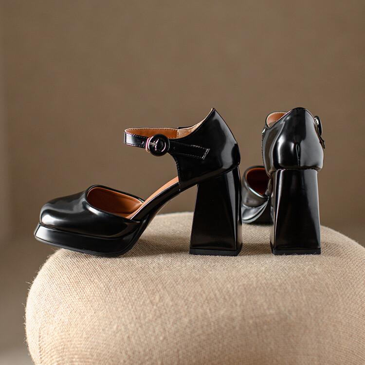 

New Fashion European and American Waterproof Platform Large Heel Women s Shoes