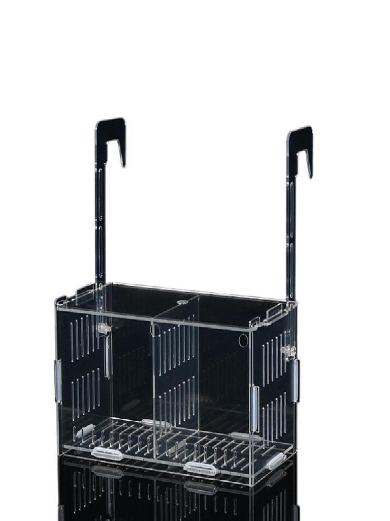 Acrylic Wall-Mounted Aquarium Plant Rack with Planting Cups for Hydroponic and Aquatic Landscaping
