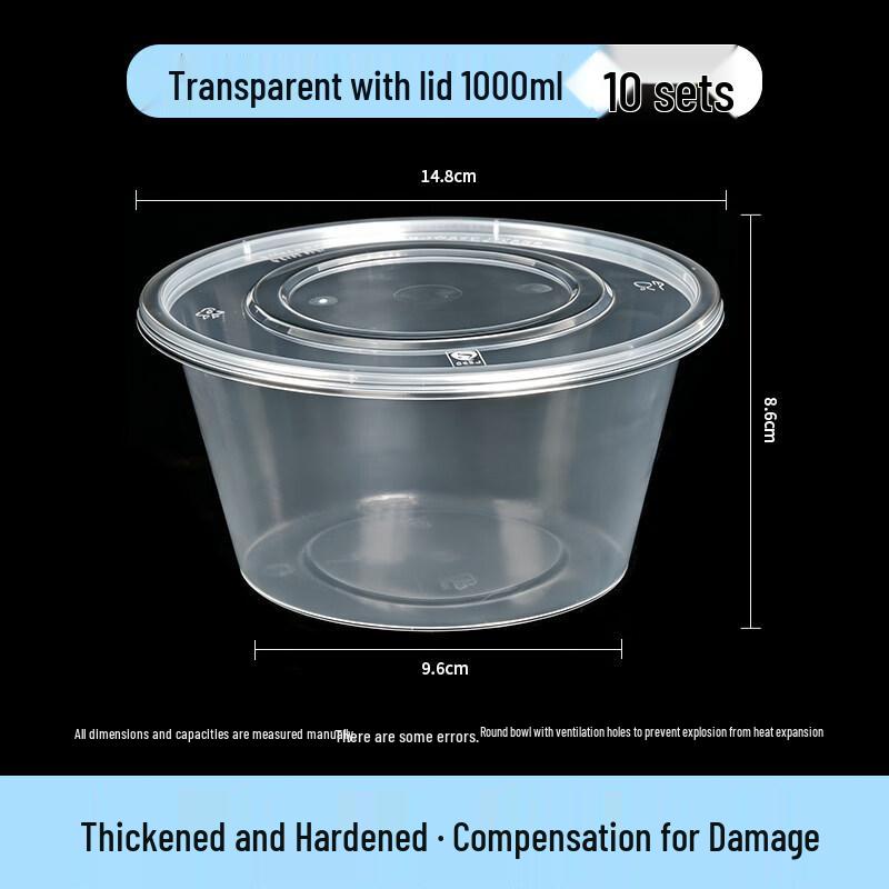 

Одноразовые круглые контейнеры из ПП для еды на вынос с крышками