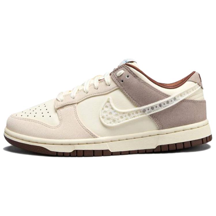 

Nike Dunk Low LX Крючок Swoosh Женские Кроссовки Кремовый Мягкий Жемчуг Солодовый IH7353-010 38