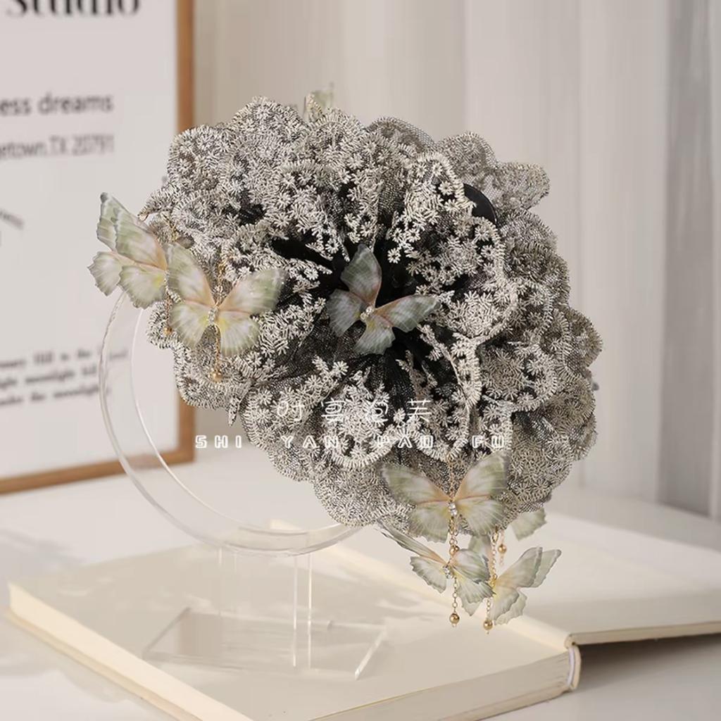 Fashion Big Hair Clip Trend Hairpins Butterfly Yarn Barrette Headband For Women Girl Korea Trend Hair Accessories Jewelry