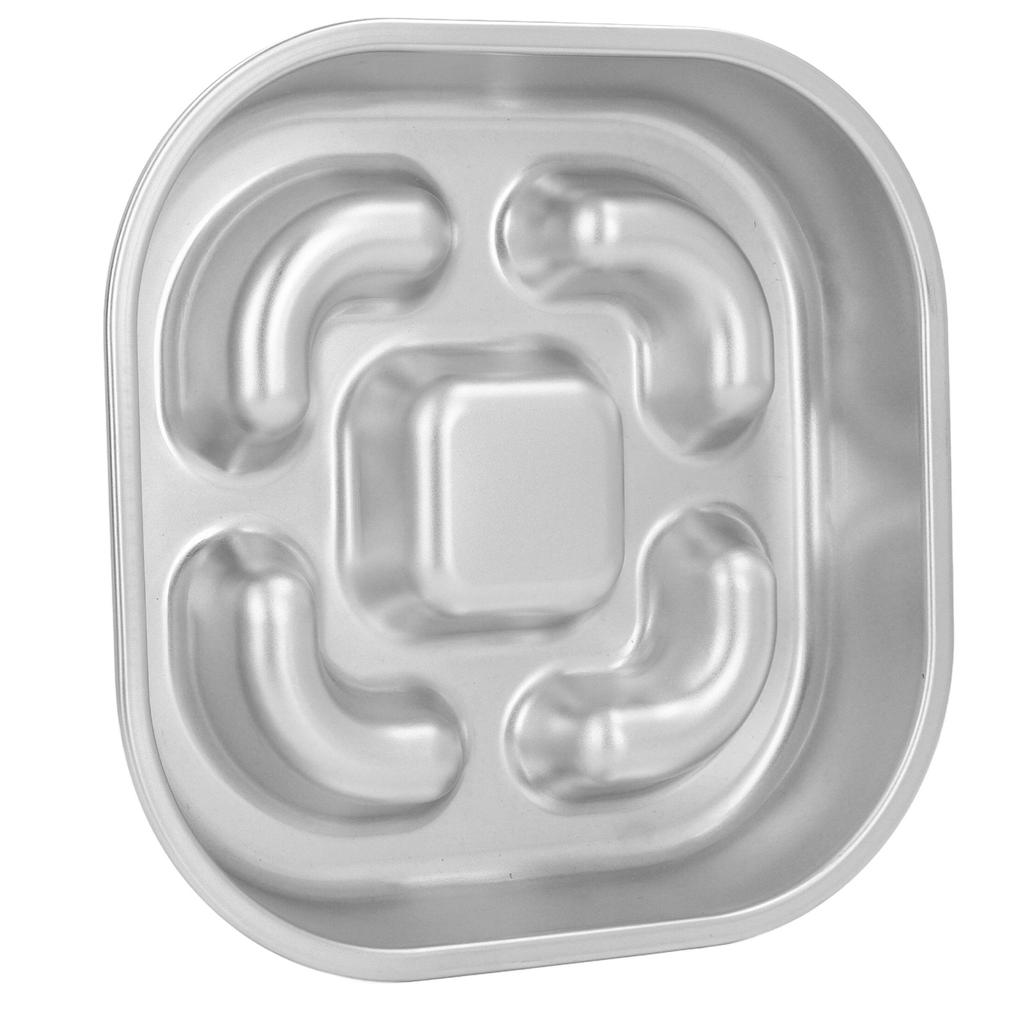 Slow Feeder Dog Bowl Stainless Steel Anti Slip Large Capacity Enhanced Health Dog Food Slow Feeding