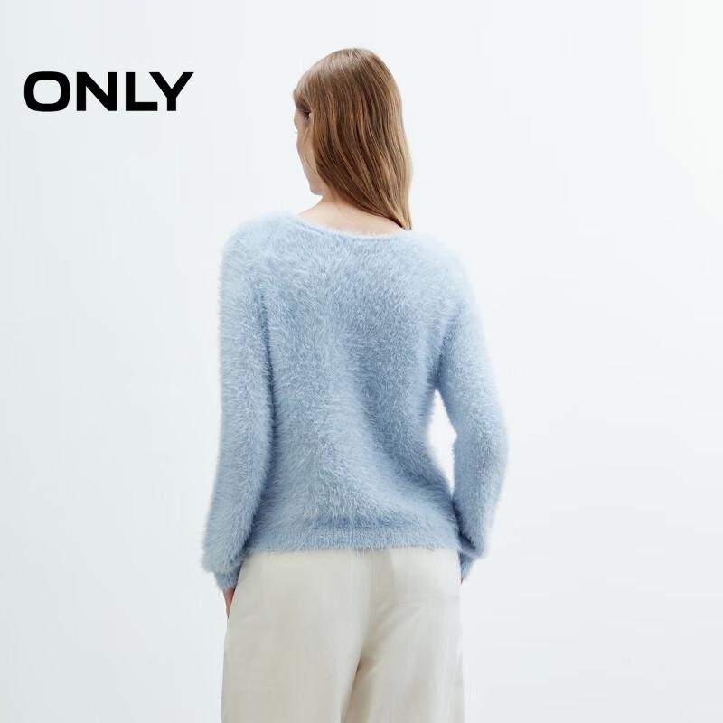 ONLY Women's 2025 Autumn Soft V-Neck Long Sleeve Knit Sweater